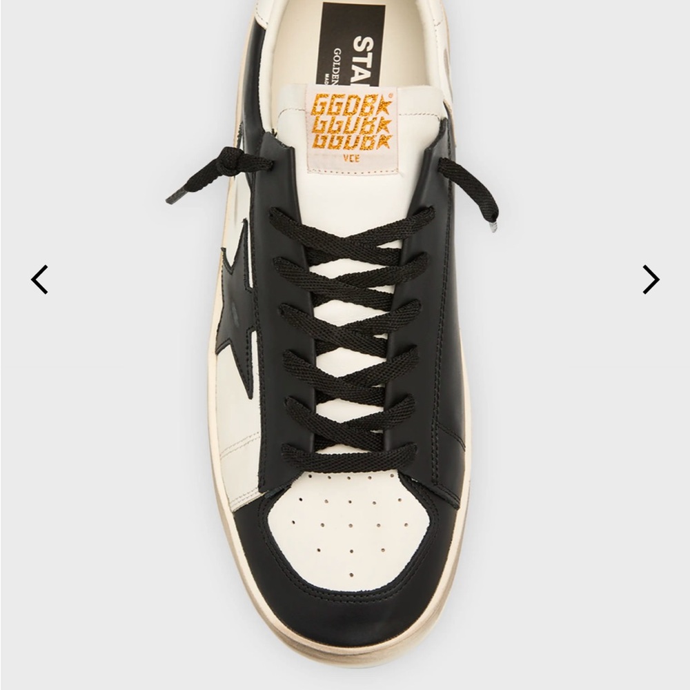 Golden Goose Stardan- Black and White Star Sneakers - Picture 5 of 9